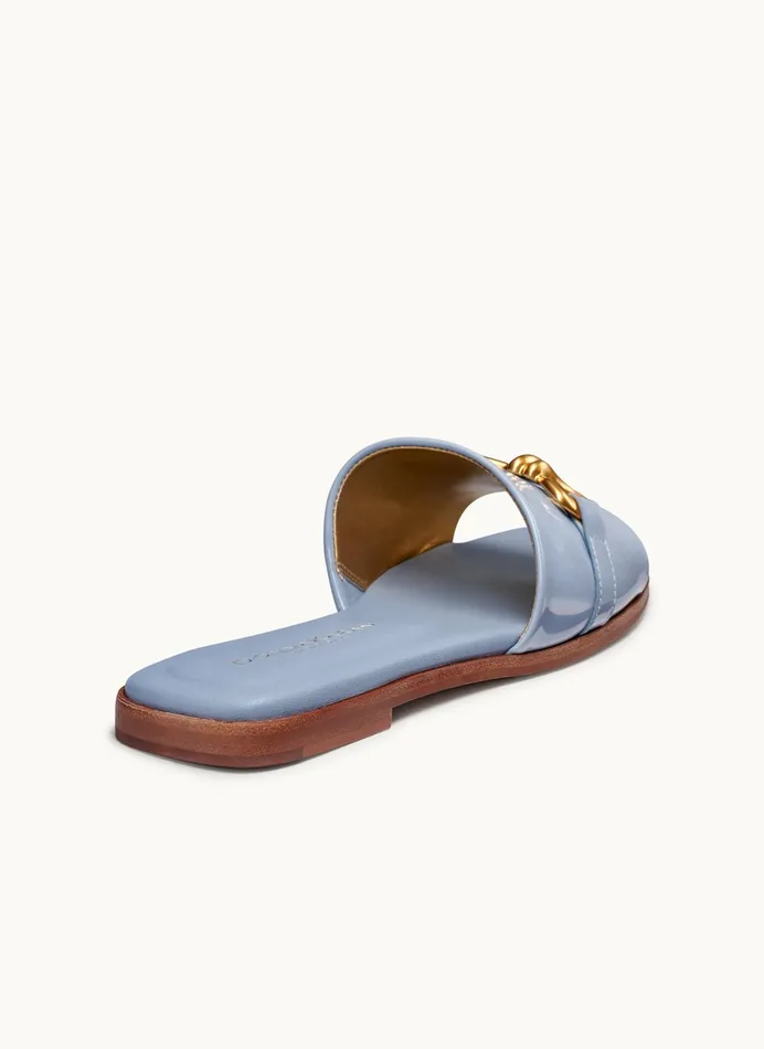Women Sandals Donna Karan HAYLEN FLAT SANDAL Blue Frost