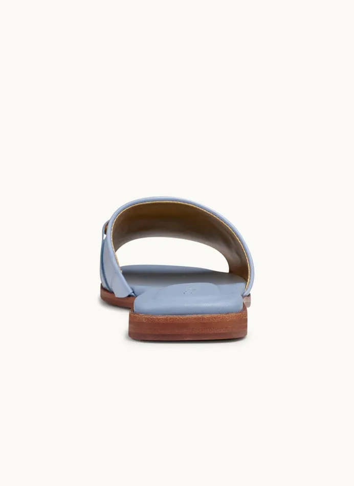 Women Sandals Donna Karan HAYLEN FLAT SANDAL Blue Frost
