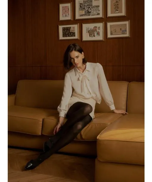 Women Seidenglatt 40 DEN Women Tights Graphite FALKE Tights and Leggings