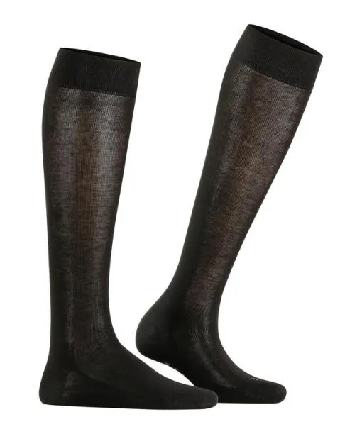 Women Sensitive London Women Kneehigh Socks Black FALKE Knee High Socks
