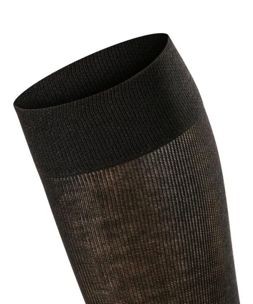 Women Sensitive London Women Kneehigh Socks Black FALKE Knee High Socks