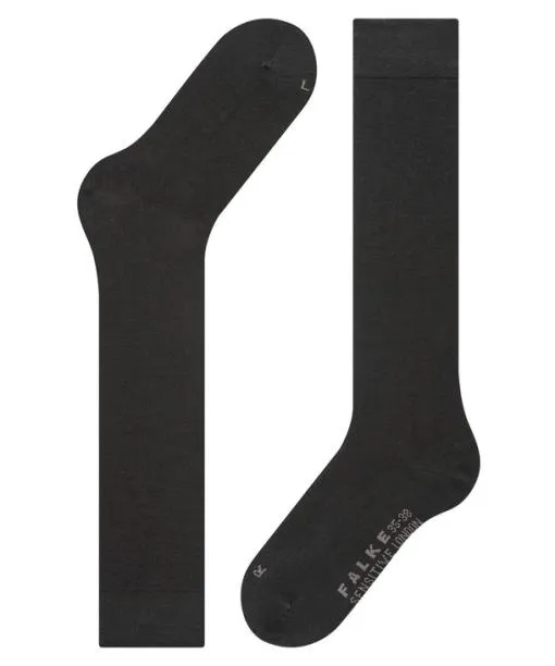 Women Sensitive London Women Kneehigh Socks Black FALKE Knee High Socks