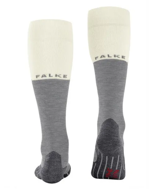 Women SK2 Intermediate Women Skiing Kneehigh Socks Light Grey FALKE Ski Socks