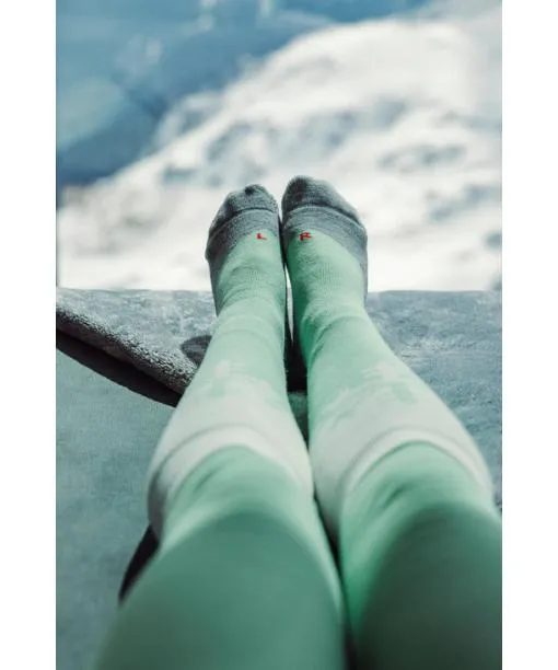 Women SK2 Intermediate Women Skiing Kneehigh Socks Light Grey FALKE Ski Socks