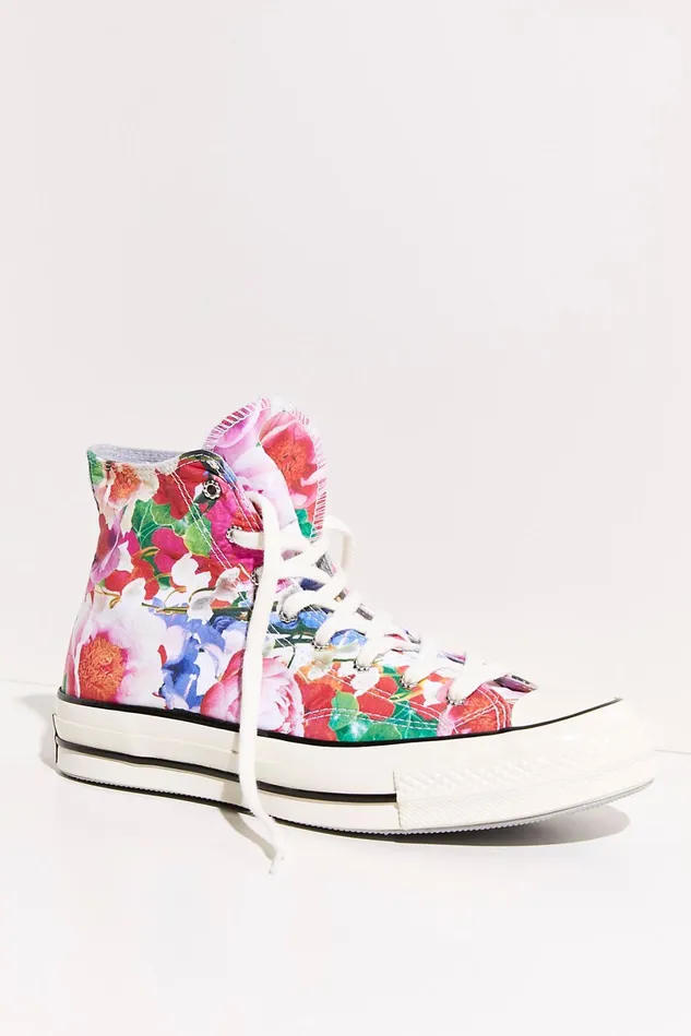 Women Sneakers Free People Chuck 70 Heart Of The City HiTop Sneakers Pink Gravel Egret