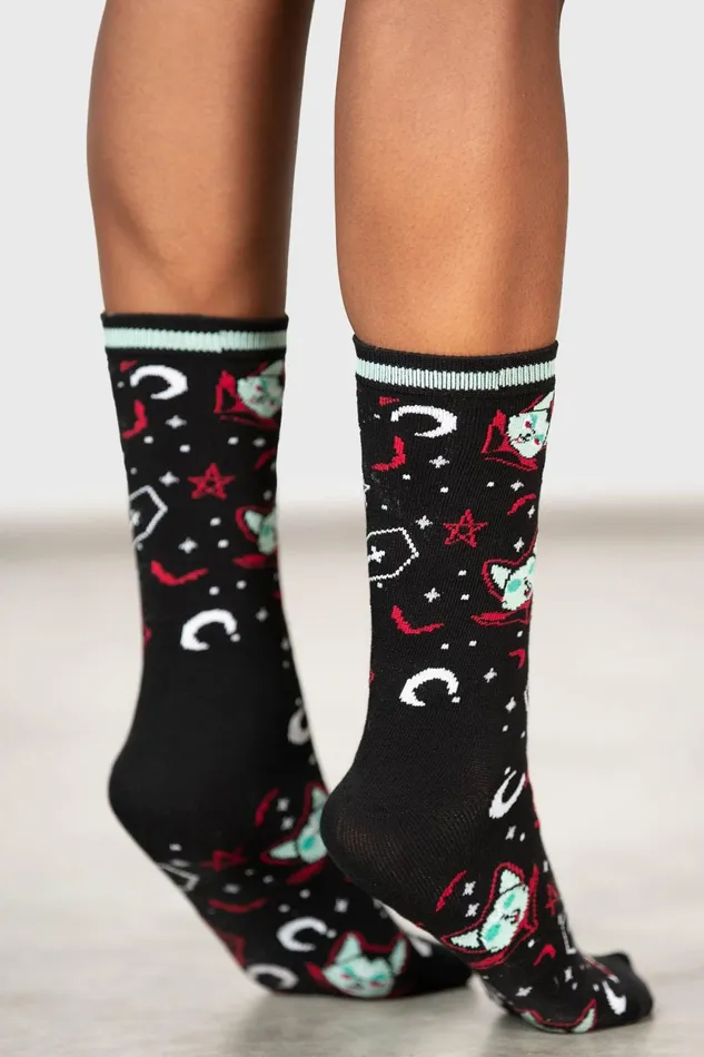 Women Socks and Tights Killstar Lil Vampurr Ankle Socks