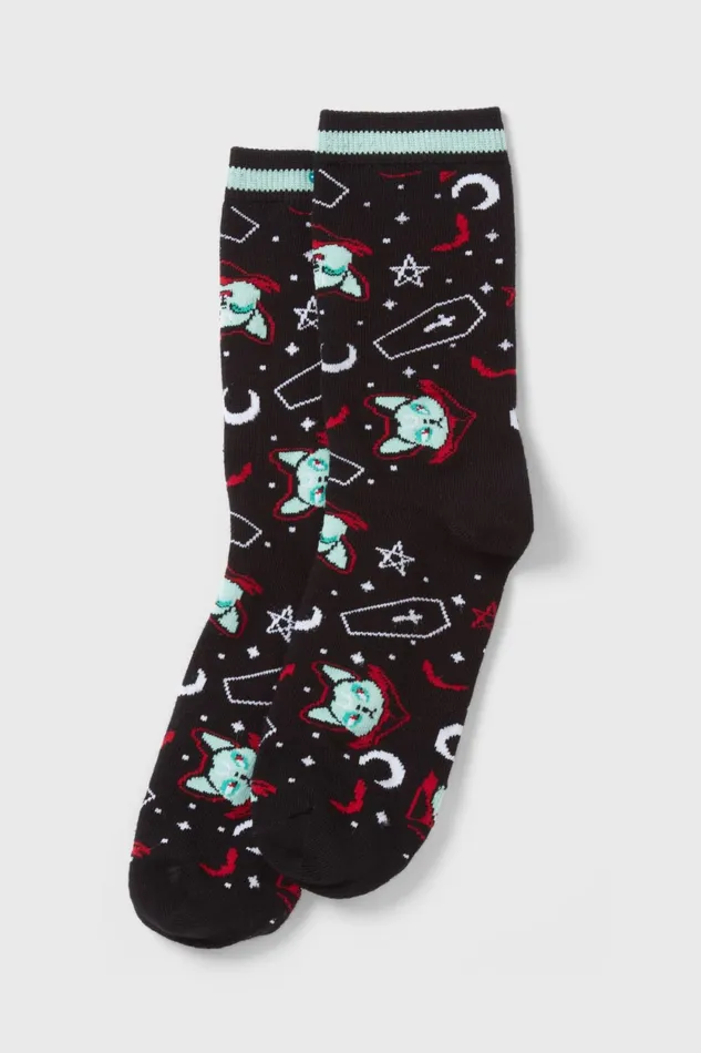 Women Socks and Tights Killstar Lil Vampurr Ankle Socks