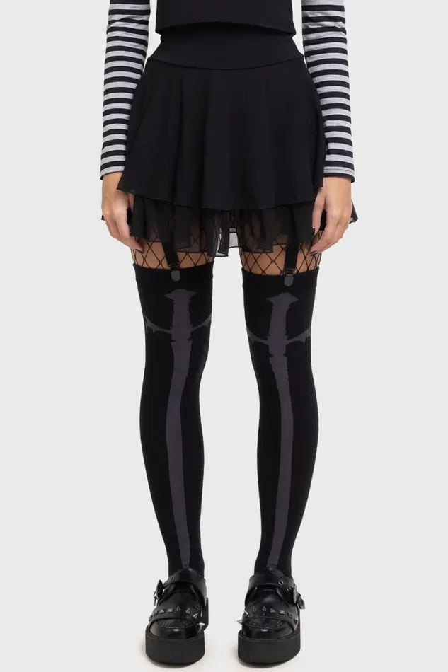Women Socks and Tights Killstar Swordstorm Knee High Socks