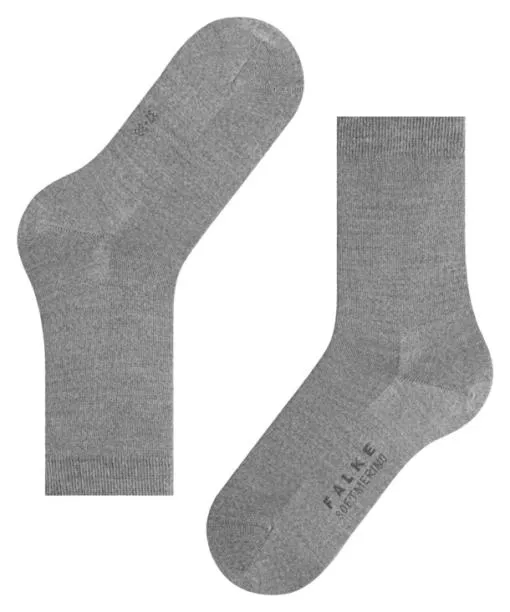 Women Softmerino Women Socks Light Grey Mel FALKE Socks