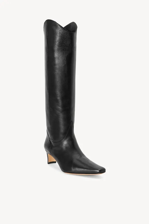 Women STAUD Boots WESTERN WALLY BOOT BLACK Women STAUD Boots WESTERN WALLY BOOT BLACK