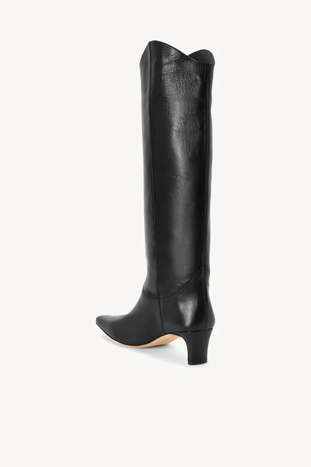 Women STAUD Boots WESTERN WALLY BOOT BLACK Women STAUD Boots WESTERN WALLY BOOT BLACK