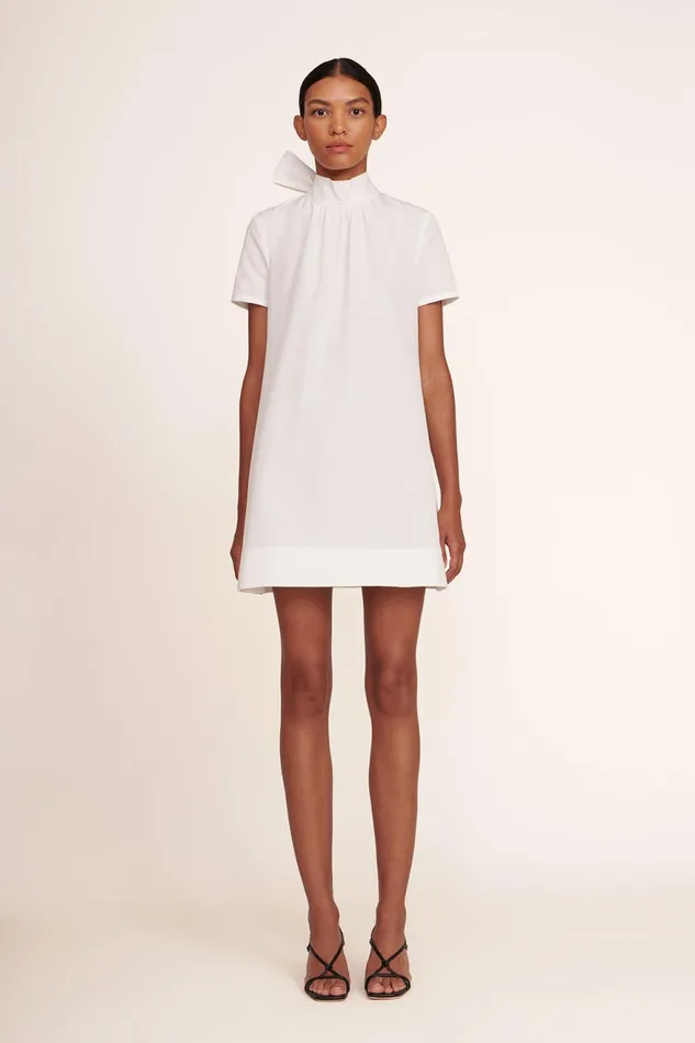 Women STAUD Bridal Dresses MINI ILANA DRESS WHITE