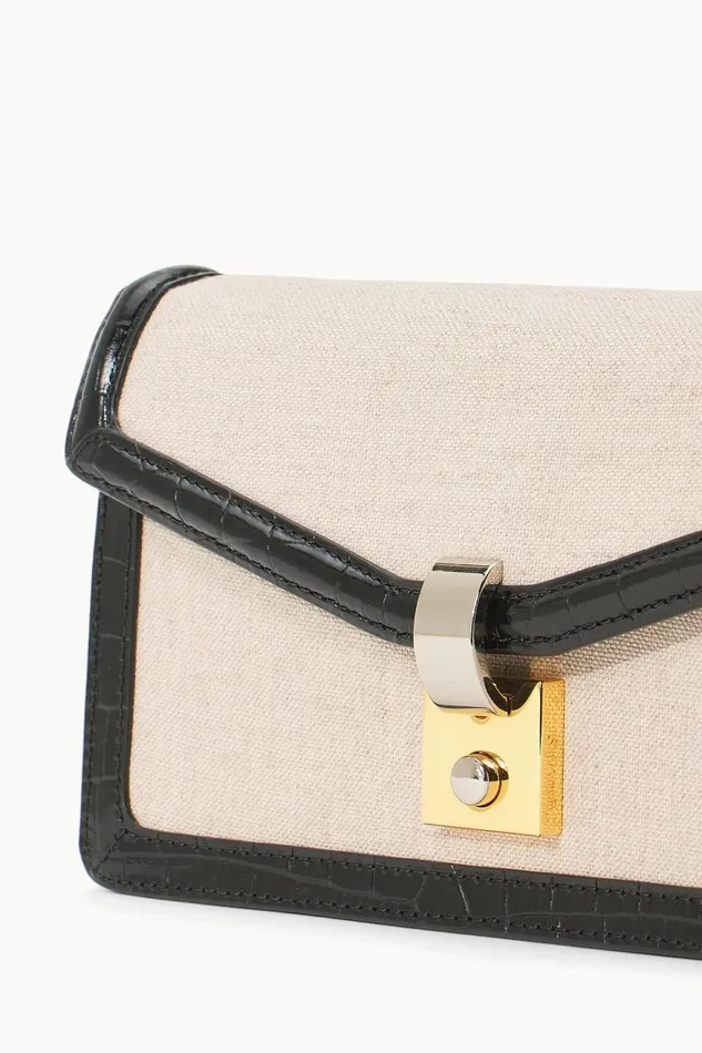 Women STAUD Clutches GWEN CLUTCH NATURAL BLACK Women STAUD Clutches GWEN CLUTCH NATURAL BLACK