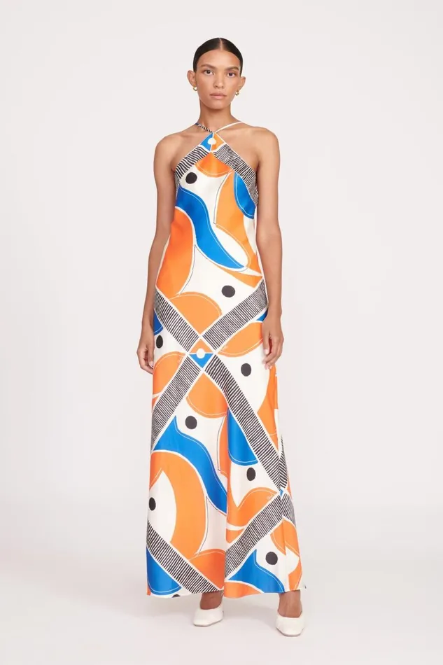 Women STAUD Dresses CUBISM DRESS MOD FOULARD