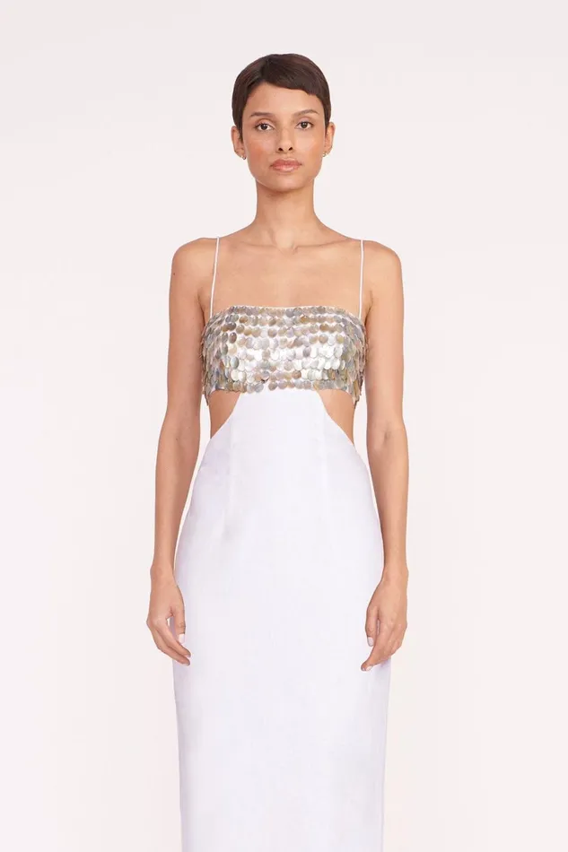 Women STAUD Dresses JADA DRESS WHITE Women STAUD Dresses JADA DRESS WHITE