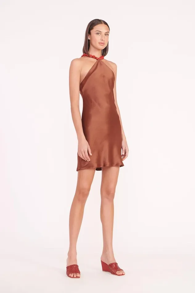 Women STAUD Dresses MINI CADENCE DRESS CLOVE Women STAUD Dresses MINI CADENCE DRESS CLOVE