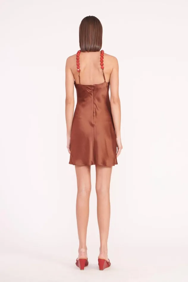 Women STAUD Dresses MINI CADENCE DRESS CLOVE Women STAUD Dresses MINI CADENCE DRESS CLOVE