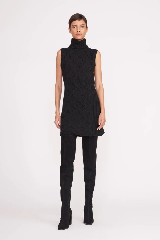 Women STAUD Dresses MOD DRESS BLACK