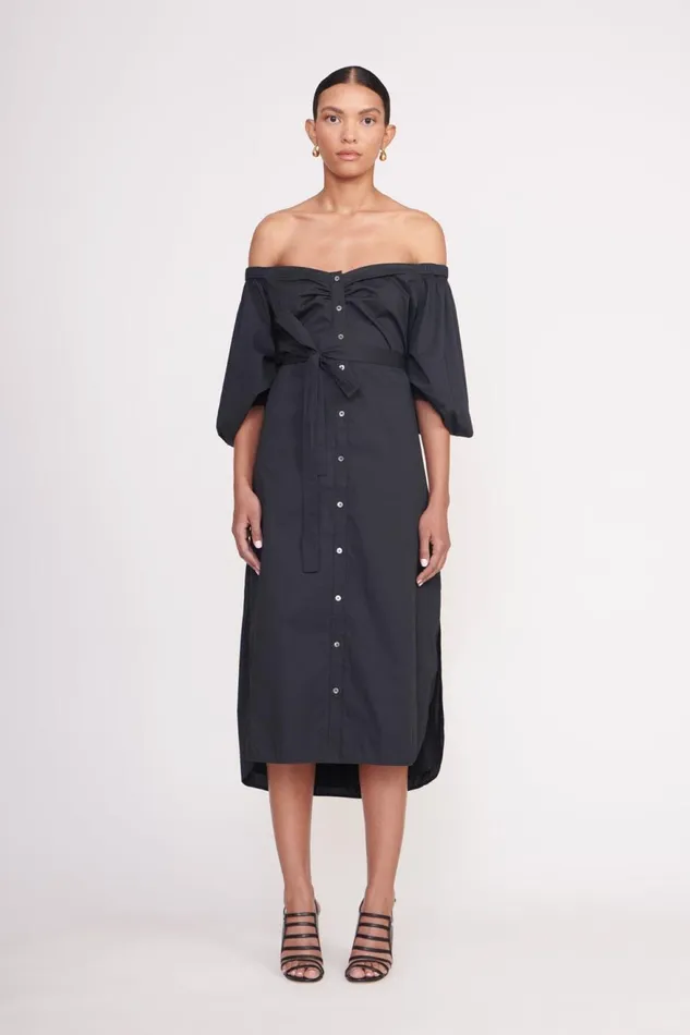 Women STAUD Dresses REESE DRESS BLACK