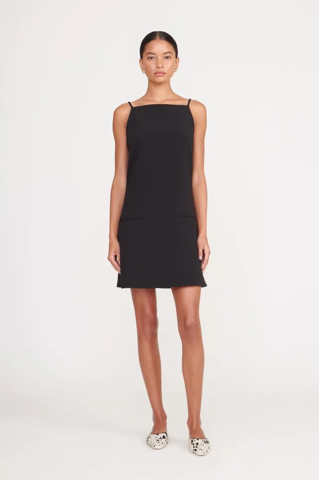 Women STAUD Dresses RHYTHM DRESS BLACK