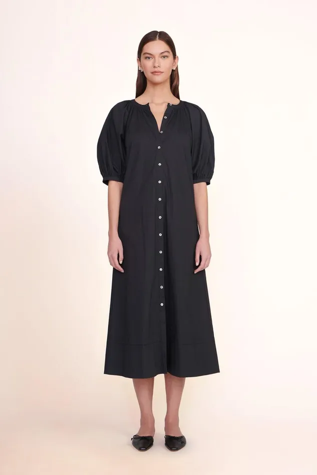 Women STAUD Dresses VINCENT DRESS BLACK