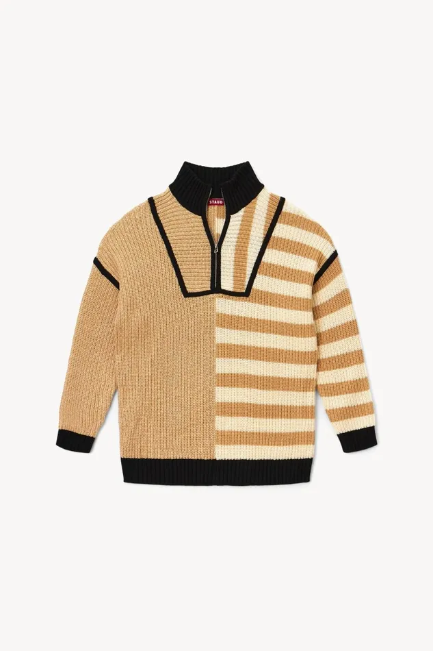 Women STAUD Knits HAMPTON SWEATER SAHARA STRIPE