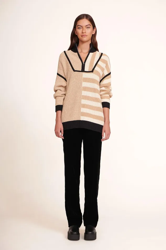 Women STAUD Knits HAMPTON SWEATER SAHARA STRIPE