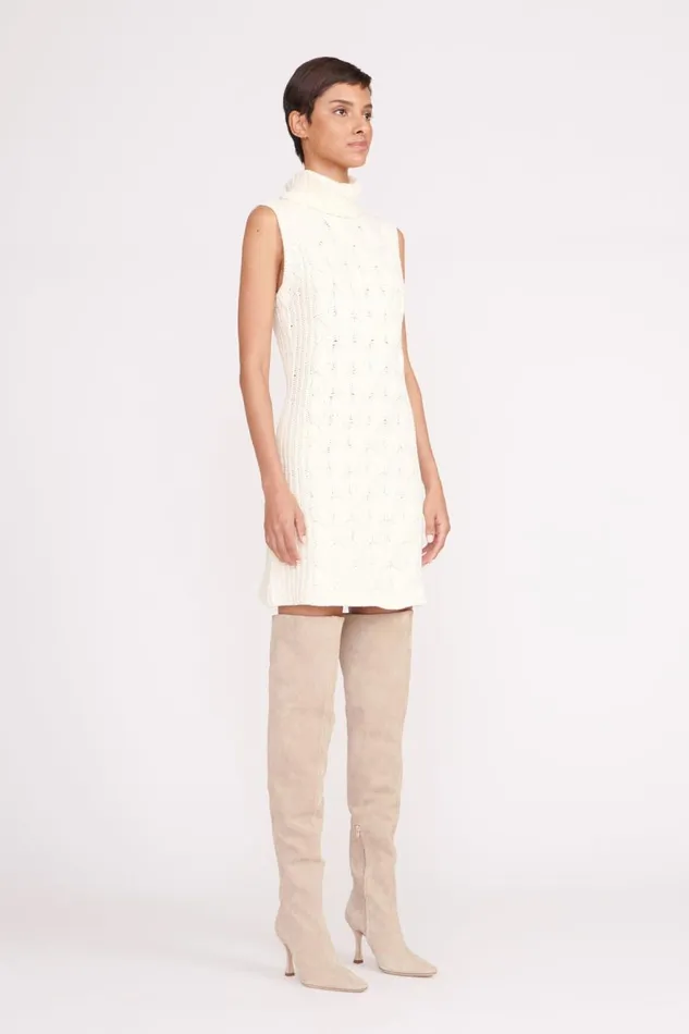 Women STAUD Knits MOD DRESS IVORY Women STAUD Knits MOD DRESS IVORY