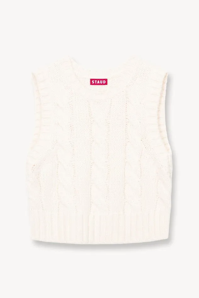 Women STAUD Knits PINGO SWEATER IVORY Women STAUD Knits PINGO SWEATER IVORY