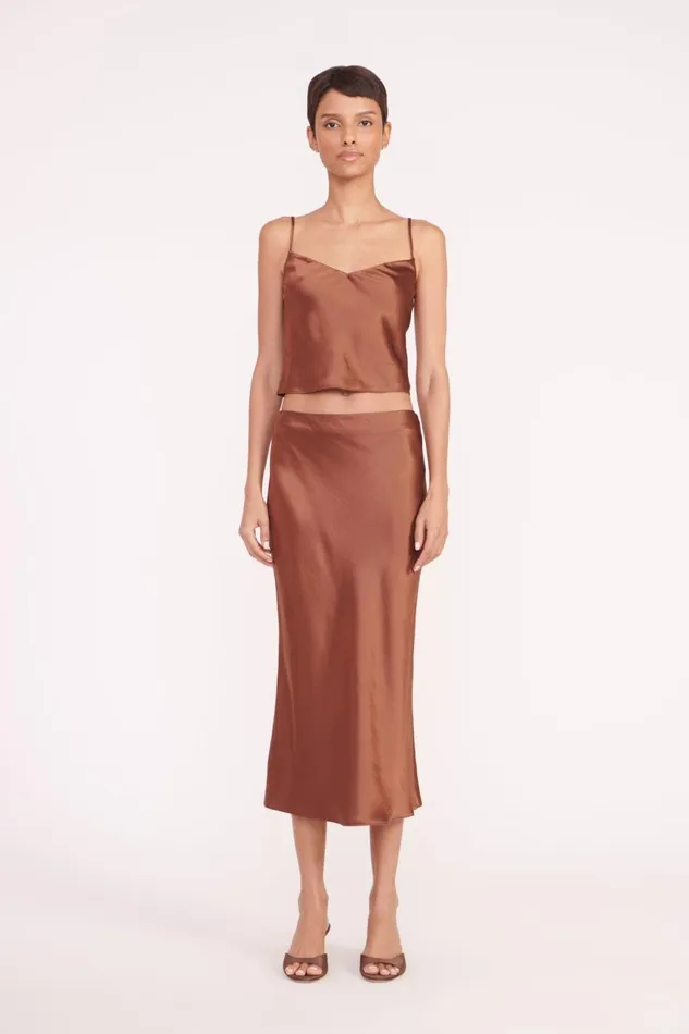 Women STAUD Occasion Dresses ANGELA SKIRT CLOVE Women STAUD Occasion Dresses ANGELA SKIRT CLOVE
