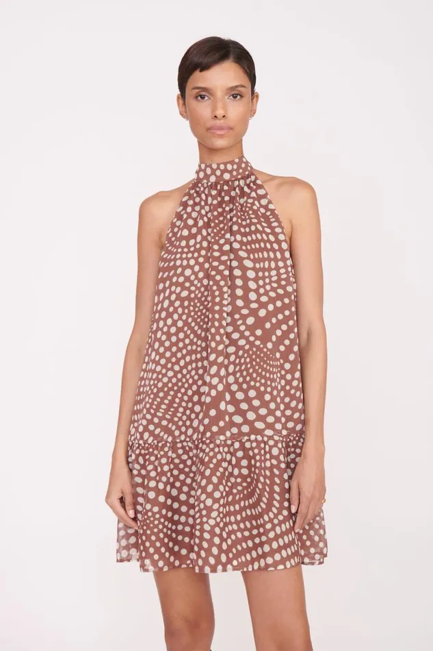Women STAUD Occasion Dresses MARLOWE DRESS CLOVE WAVY DOT Women STAUD Occasion Dresses MARLOWE DRESS CLOVE WAVY DOT