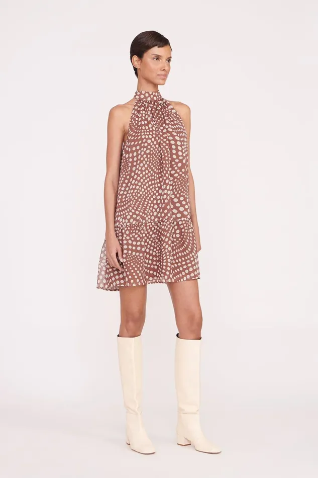 Women STAUD Occasion Dresses MARLOWE DRESS CLOVE WAVY DOT Women STAUD Occasion Dresses MARLOWE DRESS CLOVE WAVY DOT