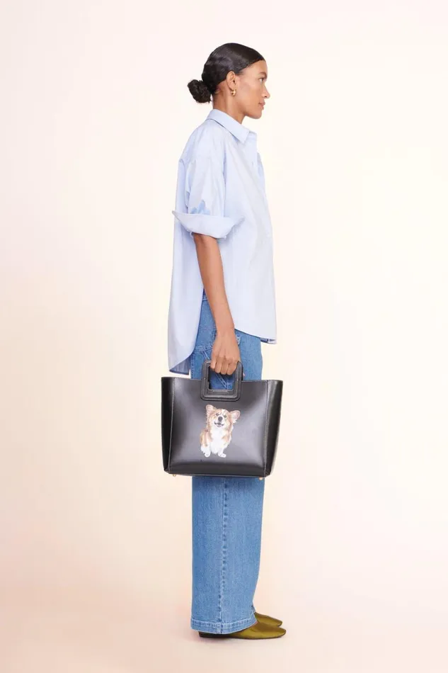 Women STAUD Pet Ready To Wear CUSTOM STAUD X CBONZ CLASSIC OVERSIZED SHIRT OXFORD BLUE