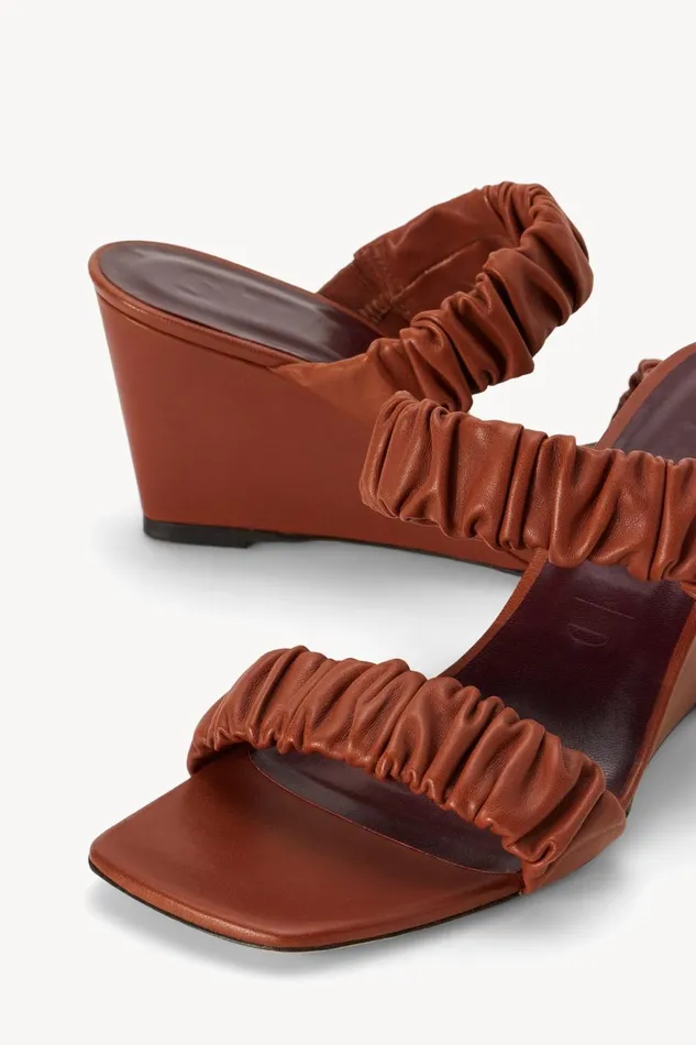 Women STAUD Platforms and Wedges FRANKIE WEDGE TAN