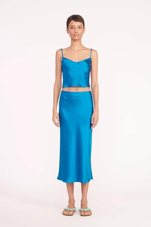 Women STAUD Skirts ANGELA SKIRT ISLAND BLUE