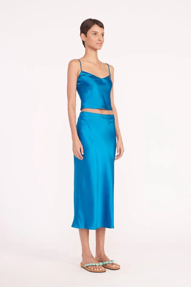 Women STAUD Skirts ANGELA SKIRT ISLAND BLUE Women STAUD Skirts ANGELA SKIRT ISLAND BLUE