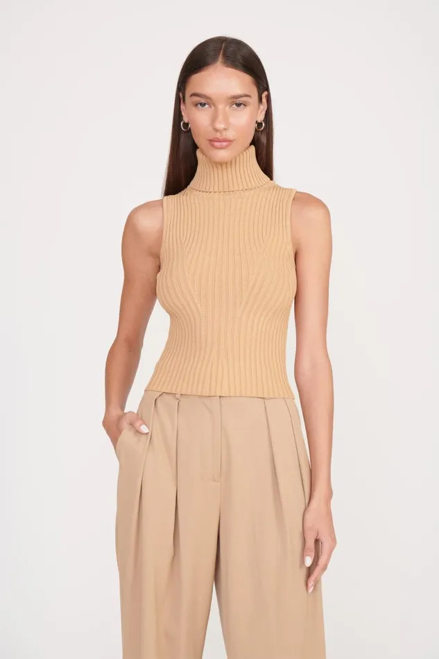 Women STAUD Tops CALLUM TOP CAMEL Women STAUD Tops CALLUM TOP CAMEL