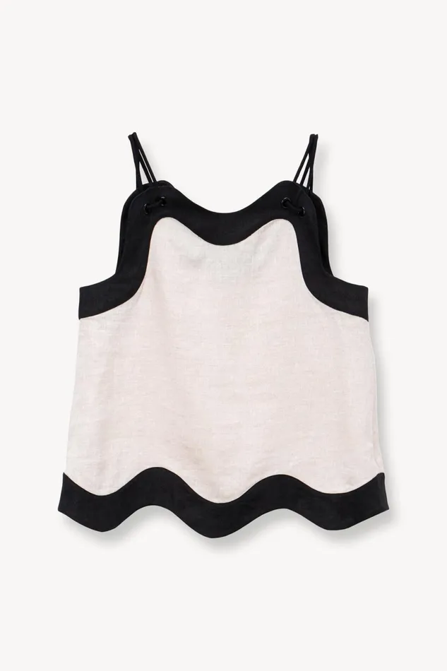 Women STAUD Tops RENATA TOP NATURAL BLACK Women STAUD Tops RENATA TOP NATURAL BLACK