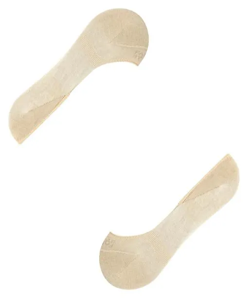 Women Step Medium Cut Women No Show Socks Cream FALKE No Show Socks