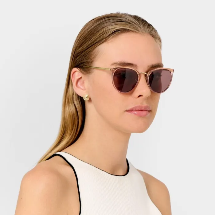 Women Sunglasses and Cases Katie Loxton Santorini Sunglasses In Transparent Rose Gold Women Sunglasses and Cases Katie Loxton Santorini Sunglasses In Transparent Rose Gold