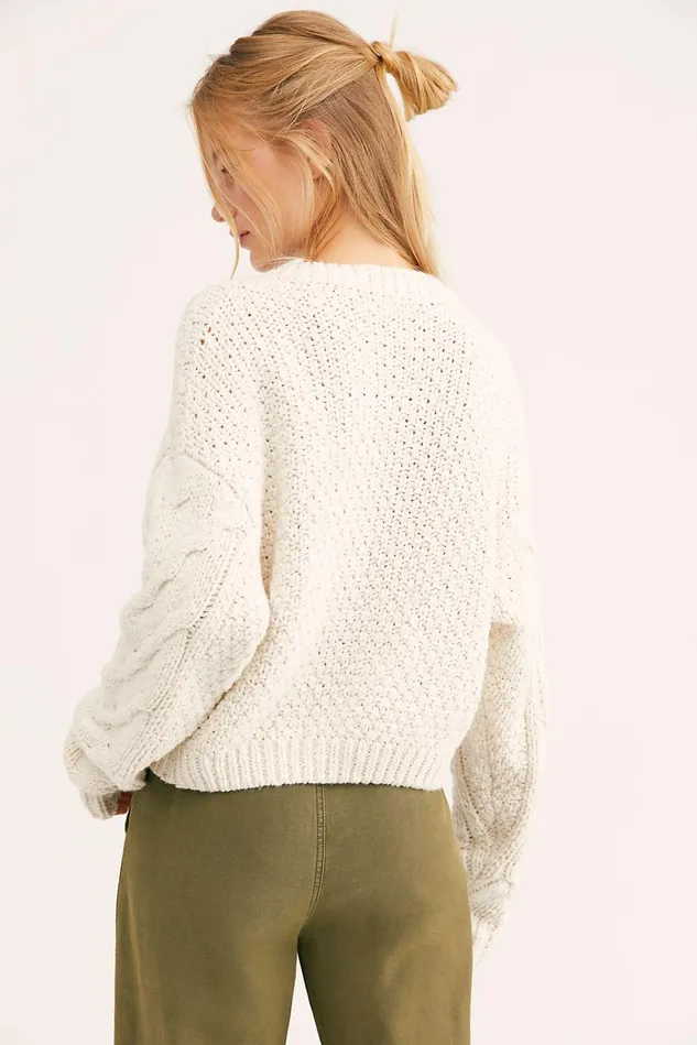 Women Sweaters Free People Bonfire Cardi Cream