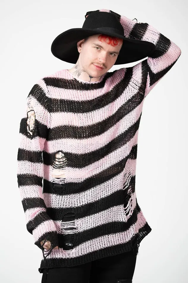 Women Sweaters Killstar Bad Blossoms Knit Sweater
