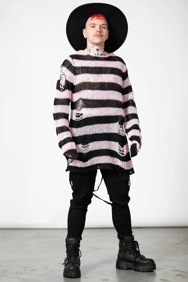 Women Sweaters Killstar Bad Blossoms Knit Sweater