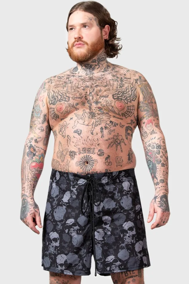 Women Swim Killstar Sepulture Swim Shorts