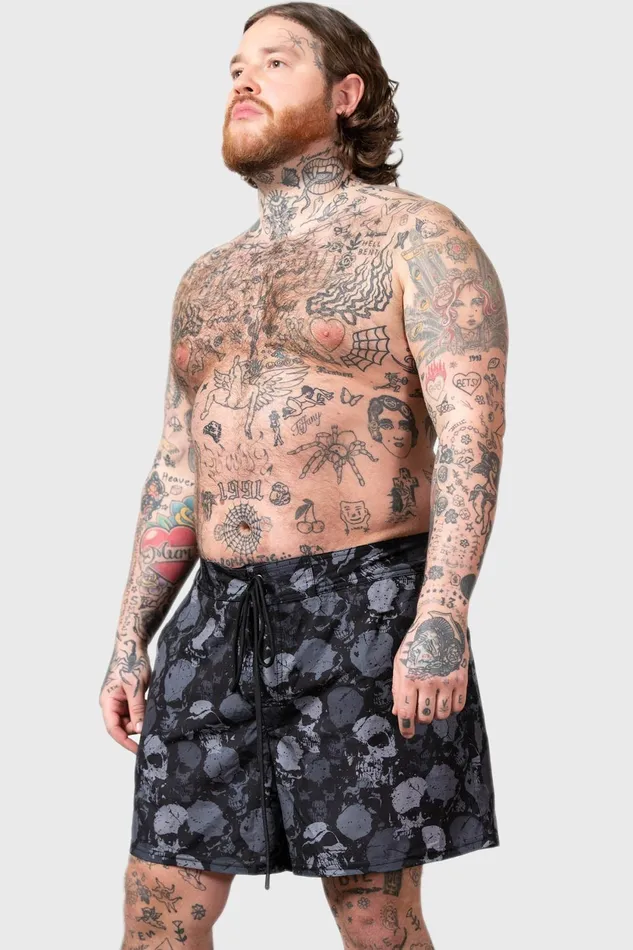 Women Swim Killstar Sepulture Swim Shorts