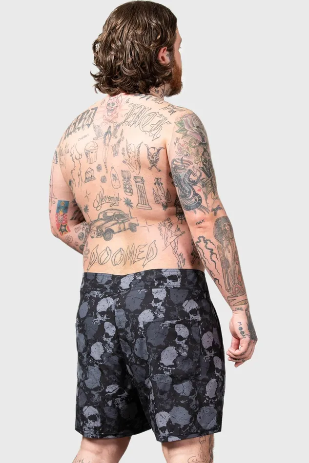 Women Swim Killstar Sepulture Swim Shorts