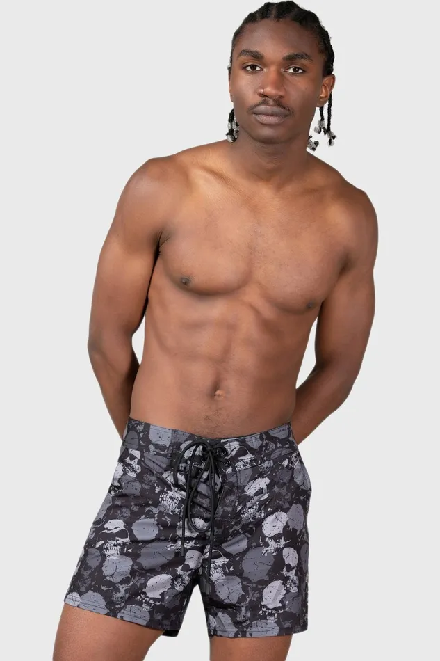 Women Swim Killstar Sepulture Swim Shorts