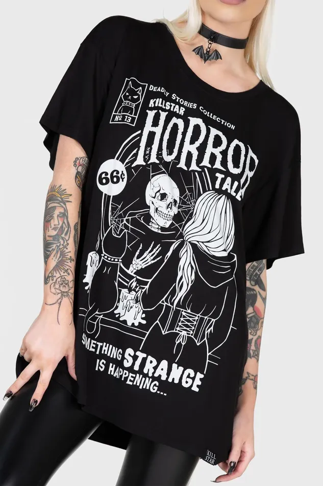 Women TShirts and Vests Killstar Horror Story Relaxed Top