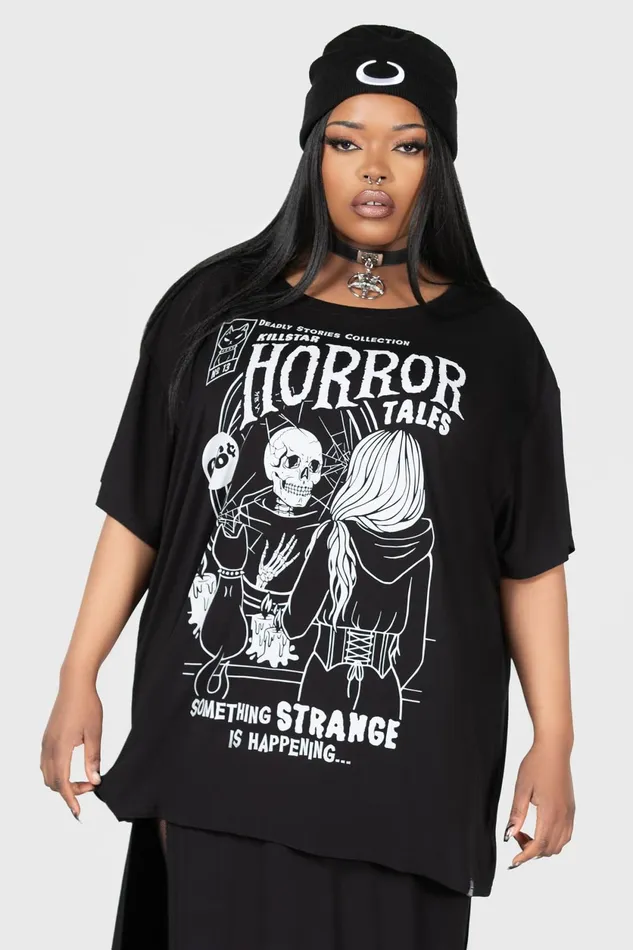 Women TShirts and Vests Killstar Horror Story Relaxed Top