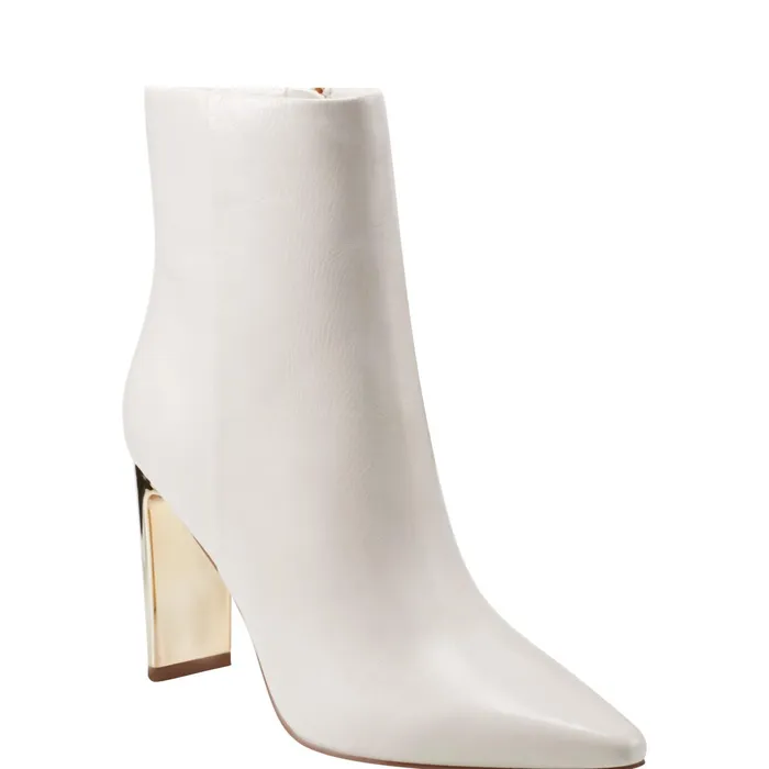 Women Talyna Dress Bootie Chic Cream Leather Marc Fisher Boots and Booties